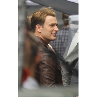 Steve rogers deals leather jacket